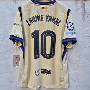 25/26 Nike FC Barcelona #10 LAMINE YAMAL Away Match ADV Soccer Jersey HJ4554-784